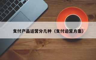 支付产品运营分几种（支付运营方案）