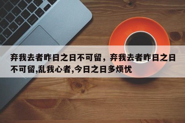 弃我去者昨日之日不可留，弃我去者昨日之日不可留,乱我心者,今日之日多烦忧-第1张图片-千儒阁