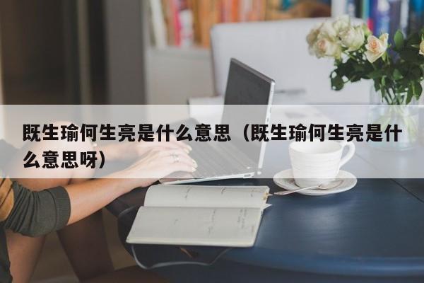 既生瑜何生亮是什么意思（既生瑜何生亮是什么意思呀）-第1张图片-千儒阁