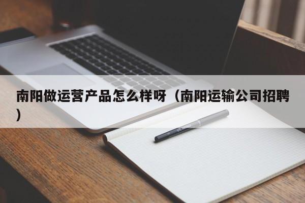 南阳做运营产品怎么样呀（南阳运输公司招聘）-第1张图片-千儒阁