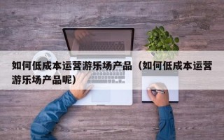 如何低成本运营游乐场产品（如何低成本运营游乐场产品呢）