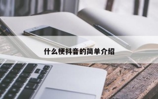 什么梗抖音的简单介绍