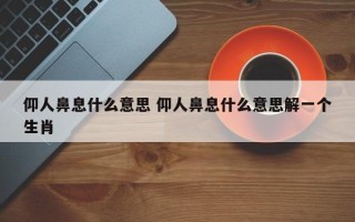 仰人鼻息什么意思 仰人鼻息什么意思解一个生肖