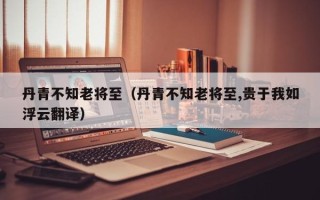 丹青不知老将至（丹青不知老将至,贵于我如浮云翻译）