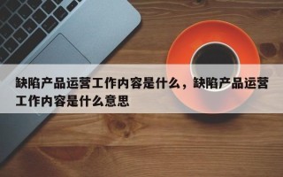 缺陷产品运营工作内容是什么，缺陷产品运营工作内容是什么意思