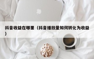 抖音收益在哪里（抖音播放量如何转化为收益）