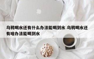 乌鸦喝水还有什么办法能喝到水 乌鸦喝水还有啥办法能喝到水