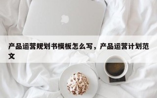 产品运营规划书模板怎么写，产品运营计划范文