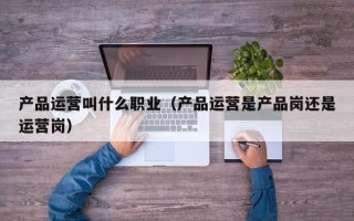 产品运营叫什么职业（产品运营是产品岗还是运营岗）