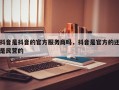 抖音是抖音的官方服务商吗，抖音是官方的还是民营的