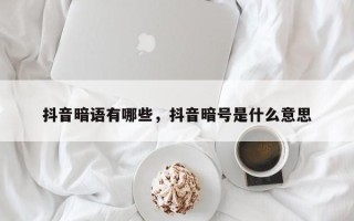 抖音暗语有哪些，抖音暗号是什么意思