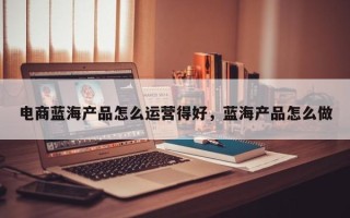 电商蓝海产品怎么运营得好，蓝海产品怎么做