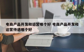 电商产品开发和运营哪个好 电商产品开发和运营待遇哪个好