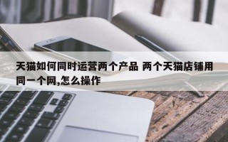 天猫如何同时运营两个产品 两个天猫店铺用同一个网,怎么操作