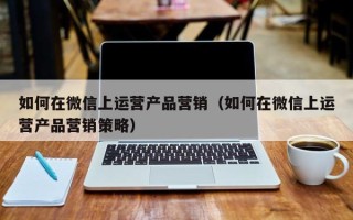 如何在微信上运营产品营销（如何在微信上运营产品营销策略）