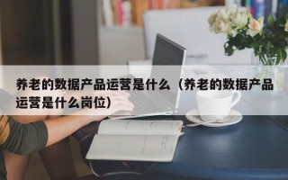 养老的数据产品运营是什么（养老的数据产品运营是什么岗位）