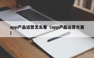 app产品运营怎么着（app产品运营方案）