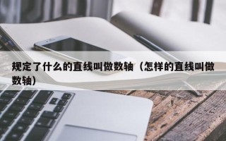 规定了什么的直线叫做数轴（怎样的直线叫做数轴）