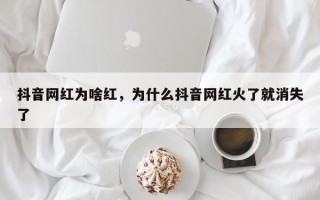 抖音网红为啥红，为什么抖音网红火了就消失了