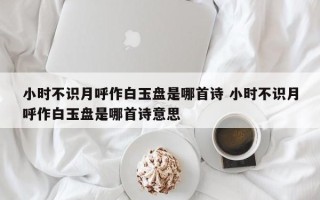 小时不识月呼作白玉盘是哪首诗 小时不识月呼作白玉盘是哪首诗意思