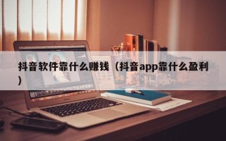 抖音软件靠什么赚钱（抖音app靠什么盈利）