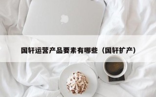 国轩运营产品要素有哪些（国轩扩产）