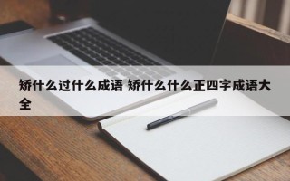 矫什么过什么成语 矫什么什么正四字成语大全