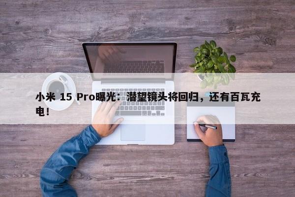 小米 15 Pro曝光：潜望镜头将回归，还有百瓦充电！-第1张图片-千儒阁